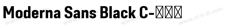 Moderna Sans Black C字体转换